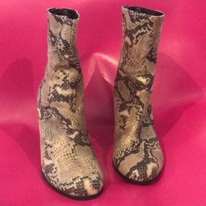 Snakeskin boots